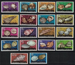 Гренадины и Сент Винсент, 1974, Раковины, 18 марок